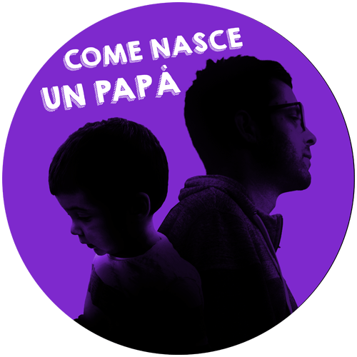 Il logo del podcast come nasce un papà